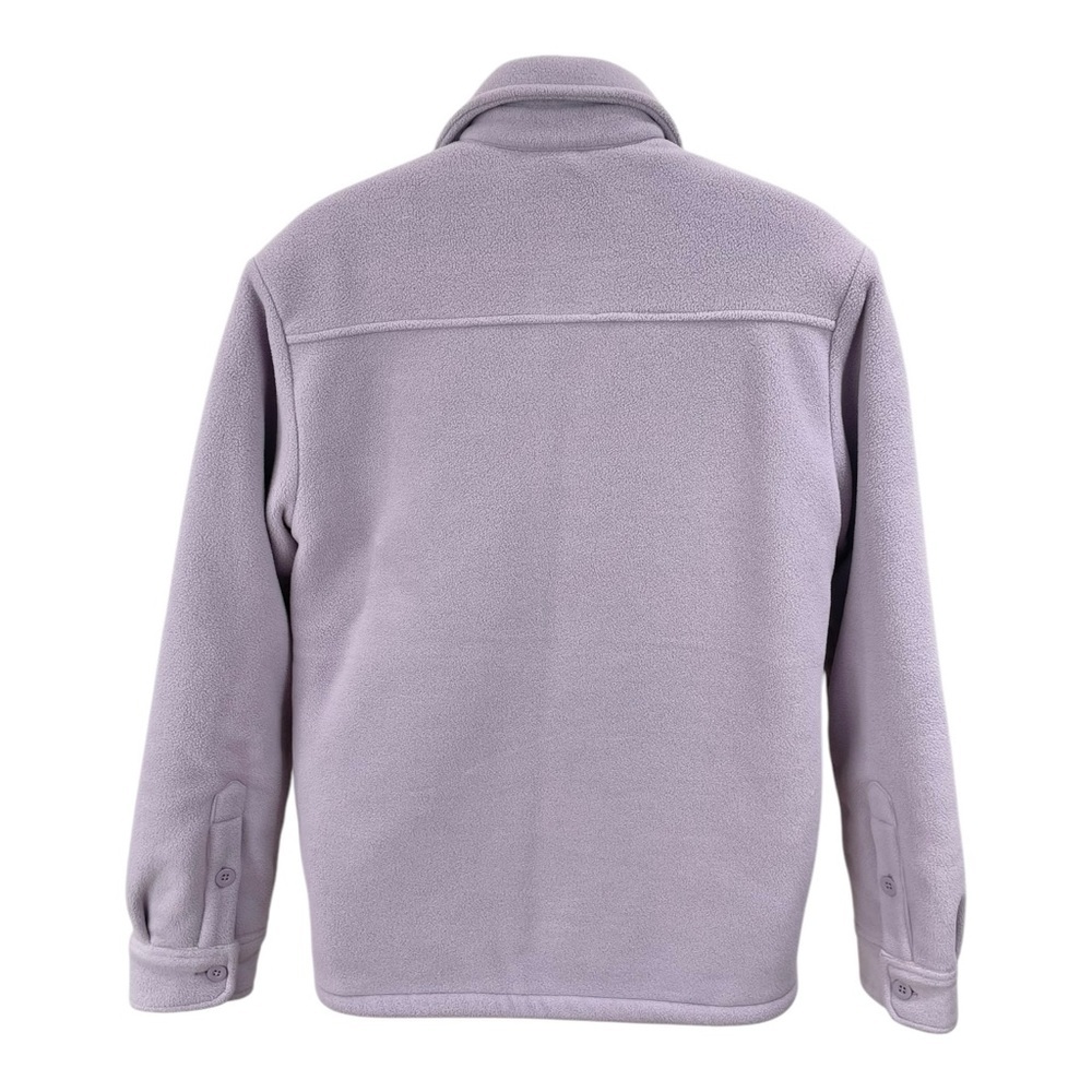TNA Lavender Purple Ash Mauve Polar Fleece Quilted Shirt Jacket Size 1 (XS) - Picture 7 of 11